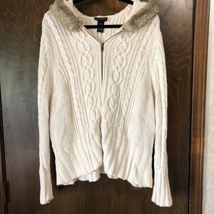 Lane Bryant Zip Up Sweater Hoodie